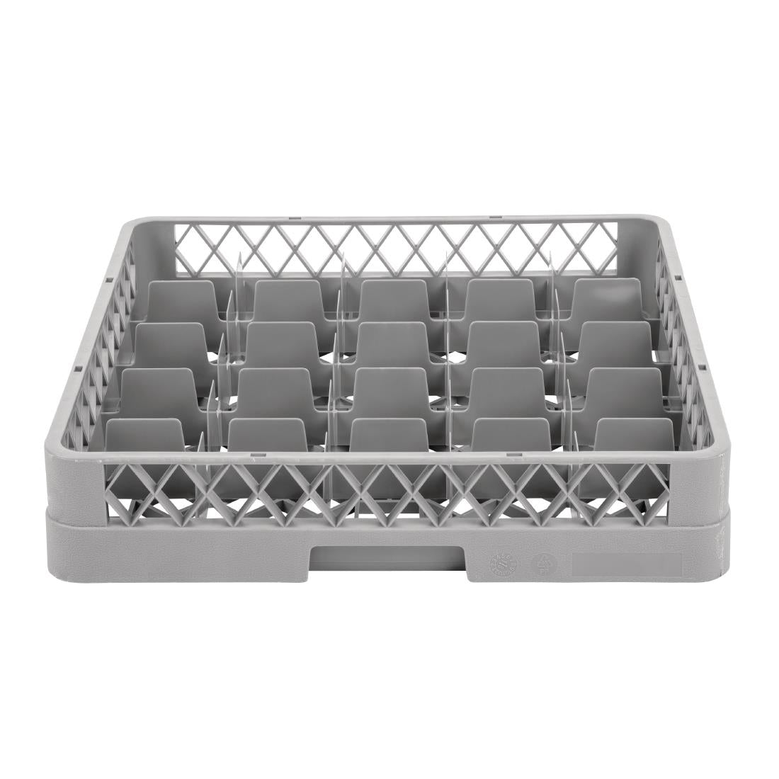 Grey Glass Rack Vogue Glass Rack Grey - 100x500x500mm (25 Compartments) – Newhand Equipment