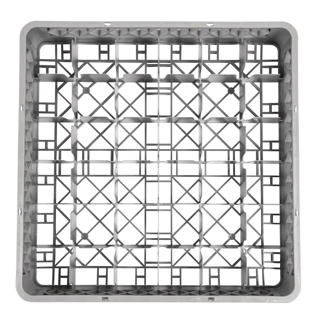 Vogue Glass Rack Grey - 100x500x500mm (36 Compartments)