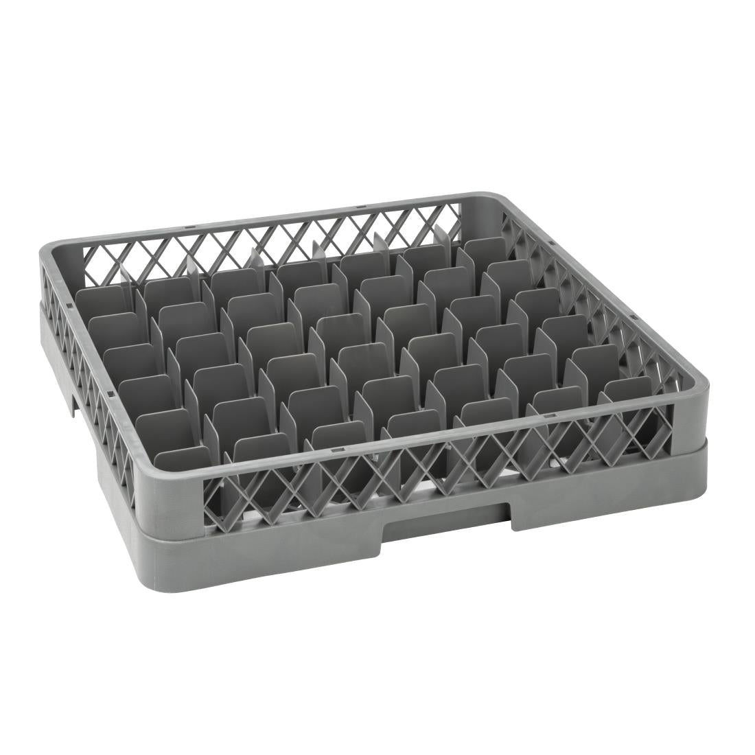Grey Glass Rack Vogue Glass Rack Grey - 100x500x500mm (49 Compartments) – Newhand Equipment