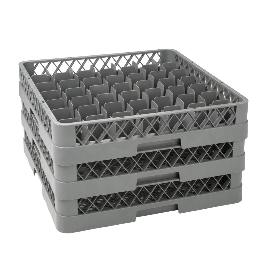 Vogue Glass Rack Grey - 100x500x500mm (49 Compartments)