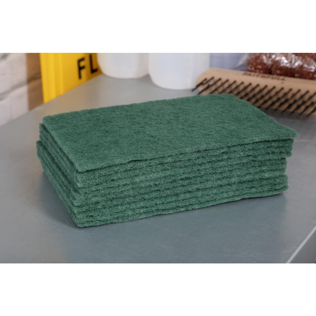 Jantex Green Scourer (Pack 10)