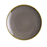 Olympia Kiln Smoke Round Coupe Plate - 7" (Box 6)