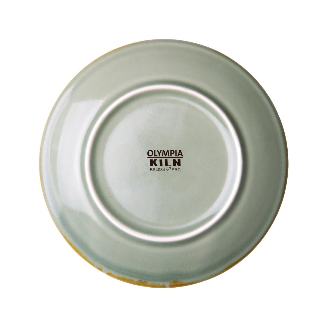 Olympia Kiln Moss Round Coupe Plate - 7" (Box 6)