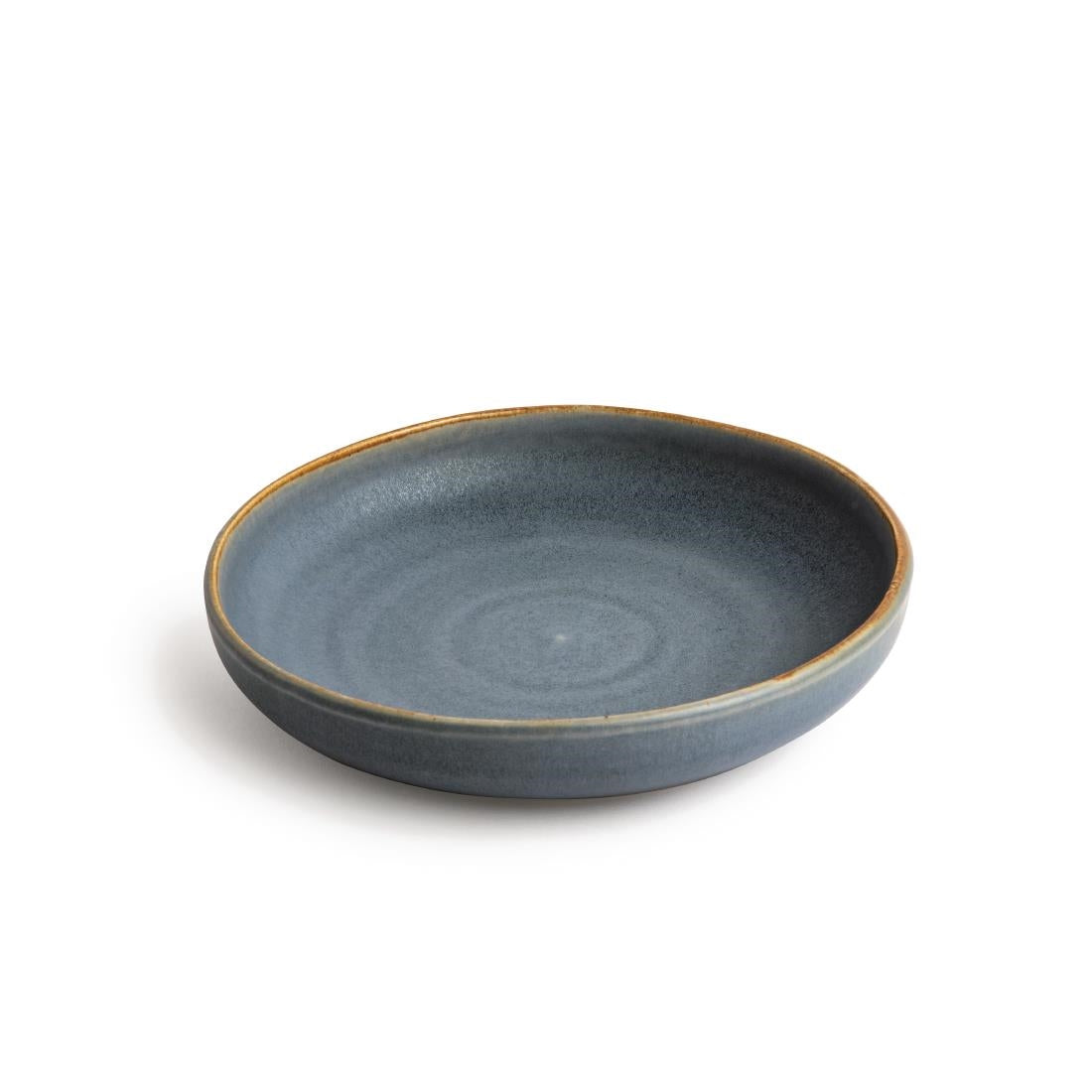 Olympia Canvas Coupe Bowl Glazed Edge Blue Granite - 230mm (Box 6)