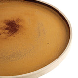 Olympia Canvas Flat Round Plate Sienna Rust - 250mm 9 7/8" (Box 6)