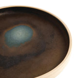 Olympia Canvas Flat Round Plate Unglazed Edge Green Verdigris - 180mm (Box 6)