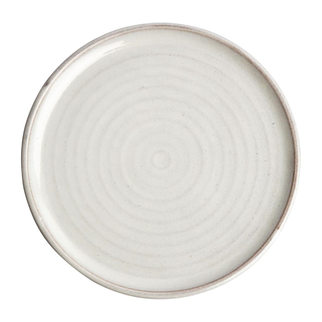 Olympia Canvas Small Rim Plate Murano White - 270mm 10 6/10" (Box 6)