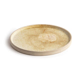 Olympia Canvas Flat Round Plate Unglazed Edge Wheat - 250mm (Box 6)