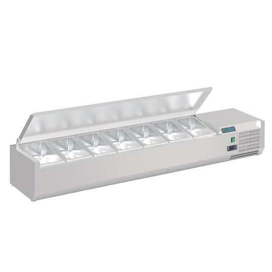 Polar G-Series Refrigerated Countertop Servery Topper 7x GN 1/4 - 1.5m