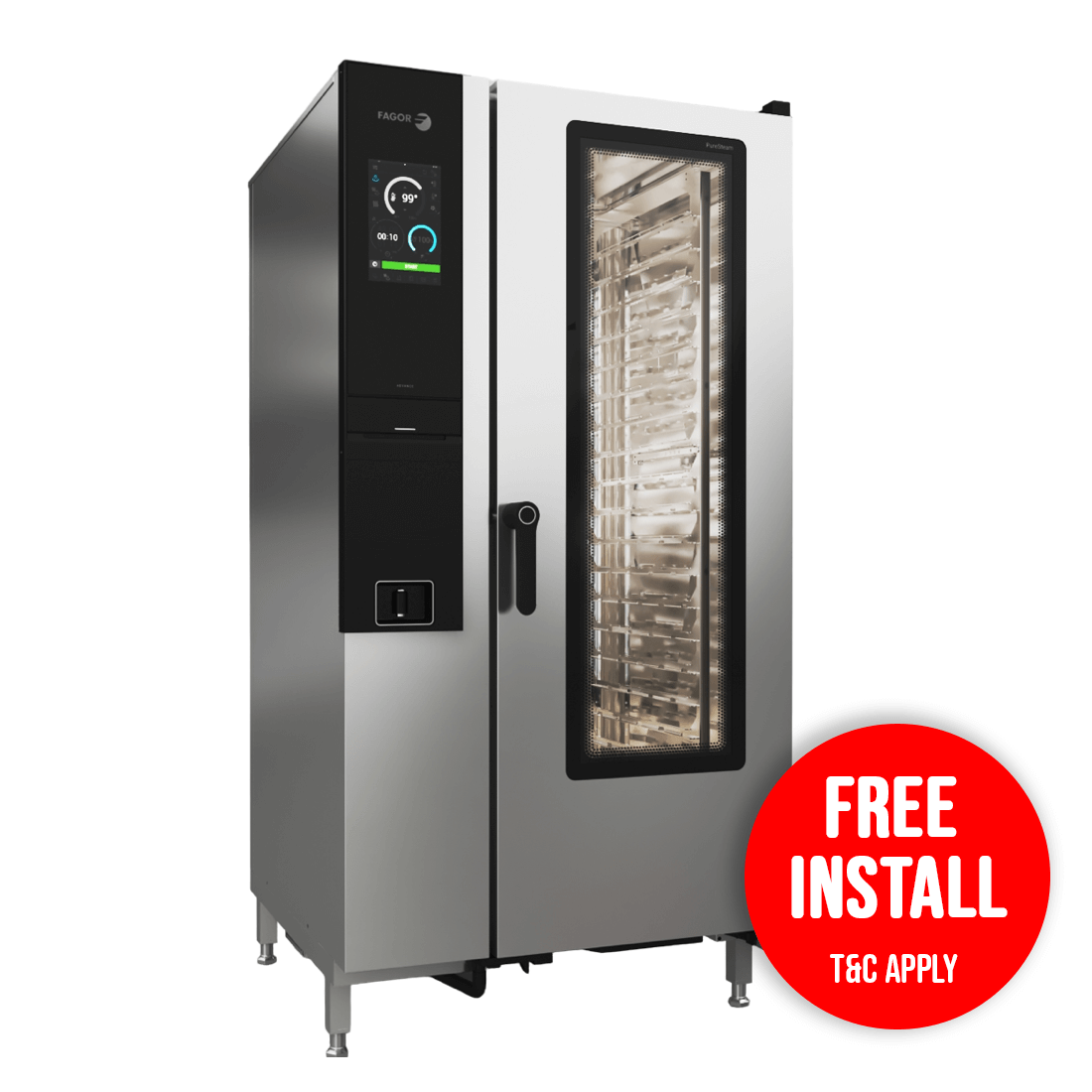 Fagor Ikore 20 Tray Advanced Boiler Gas Combi Oven - APW-201GRLWS