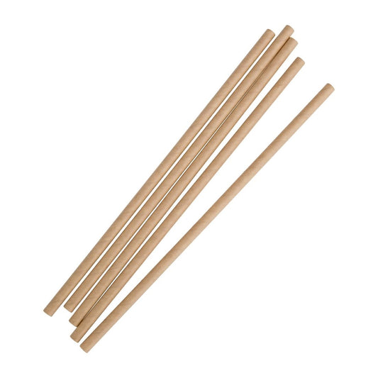 Fiesta Compostable Kraft Paper Straw - 210mm 6mm (Pack 250)