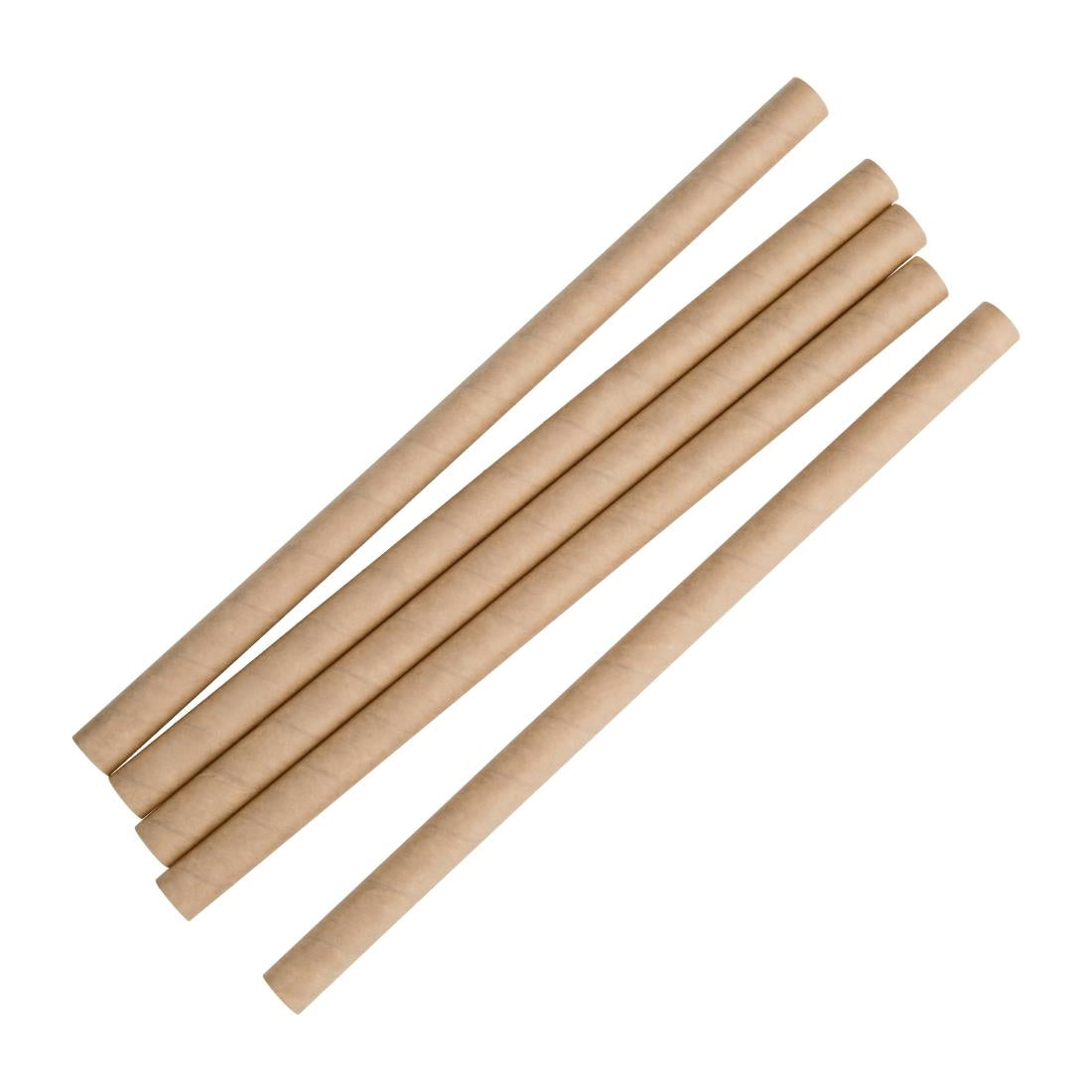 Fiesta Compostable Smoothie Paper Straw Kraft - 210mm 10mm (Pack 250)