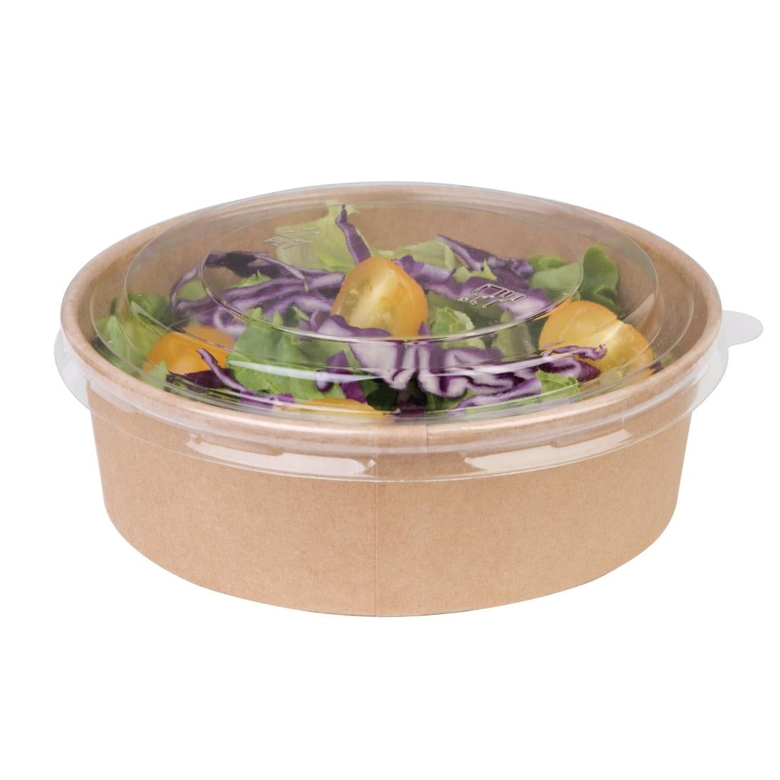 Fiesta Compostable Round Kraft Salad Bowl - 500ml 18oz (Pack 300)