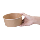 Fiesta Compostable Round Kraft Salad Bowl - 750ml 26oz (Pack 300)