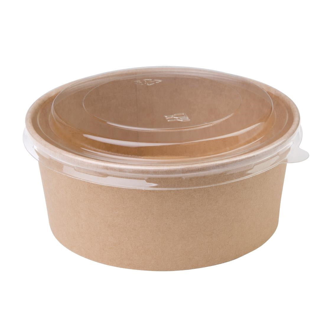 Fiesta Compostable Round Kraft Salad Bowl - 750ml 26oz (Pack 300)