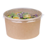 Fiesta Compostable Round Kraft Salad Bowl - 1000ml 35oz (Pack 300)