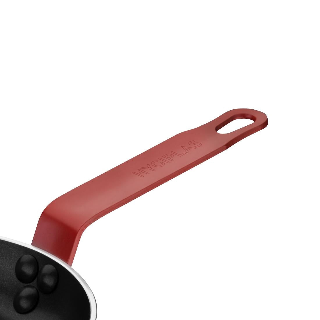 Hygiplas Frypan Aluminium Non-stick Teflon Platinum Plus Red Handle - 240x40mm