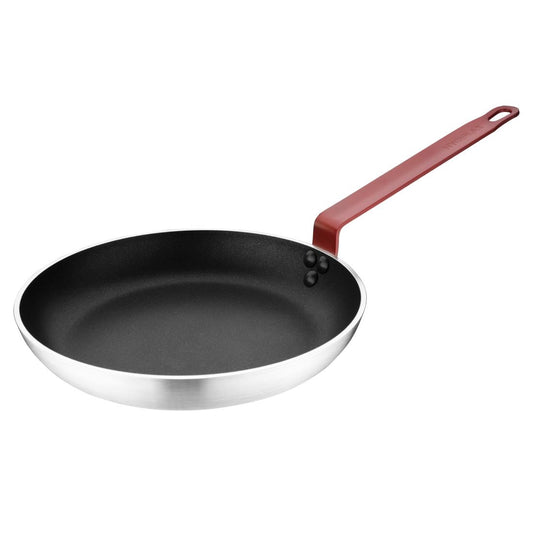 Hygiplas Frypan Aluminium Non-stick Teflon Platinum Plus Red Handle - 280x45mm