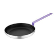 Hygiplas Frypan Aluminium Non-stick Teflon Platinum Plus Purple Handle 280x45mm