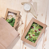 Fiesta Green Salad Box with PLA Window - 1200ml (Pack 200)