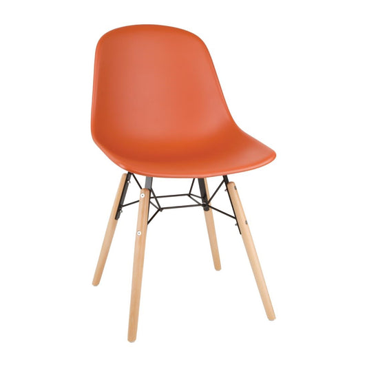 Bolero Arlo Side Chair Dark Orange (Pack 2)