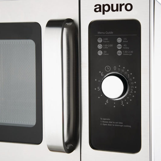 Apuro Commercial Microwave - Manual Light Duty - 25Ltr