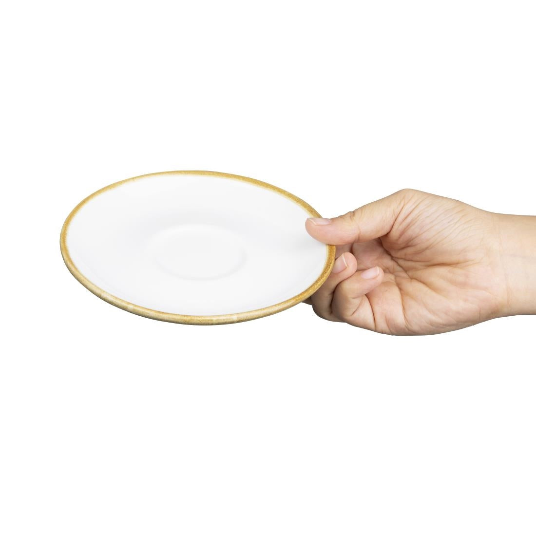 Olympia Kiln Chalk Saucer (for FB988) - 140mm (Box 6)