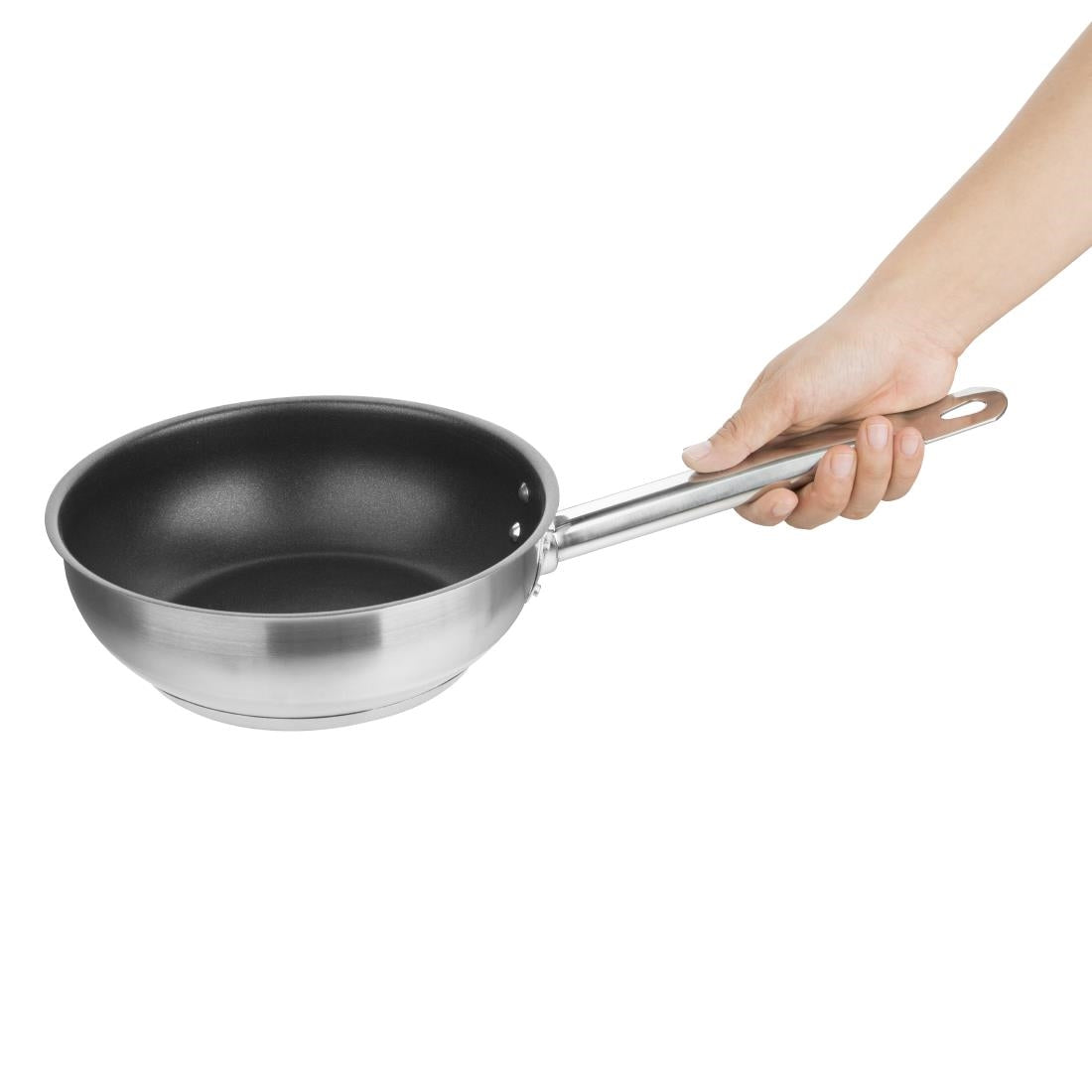 Vogue Saute Pan Teflon Platinum Plus Non Stick Coating St/St - 200mm 7 3/4"