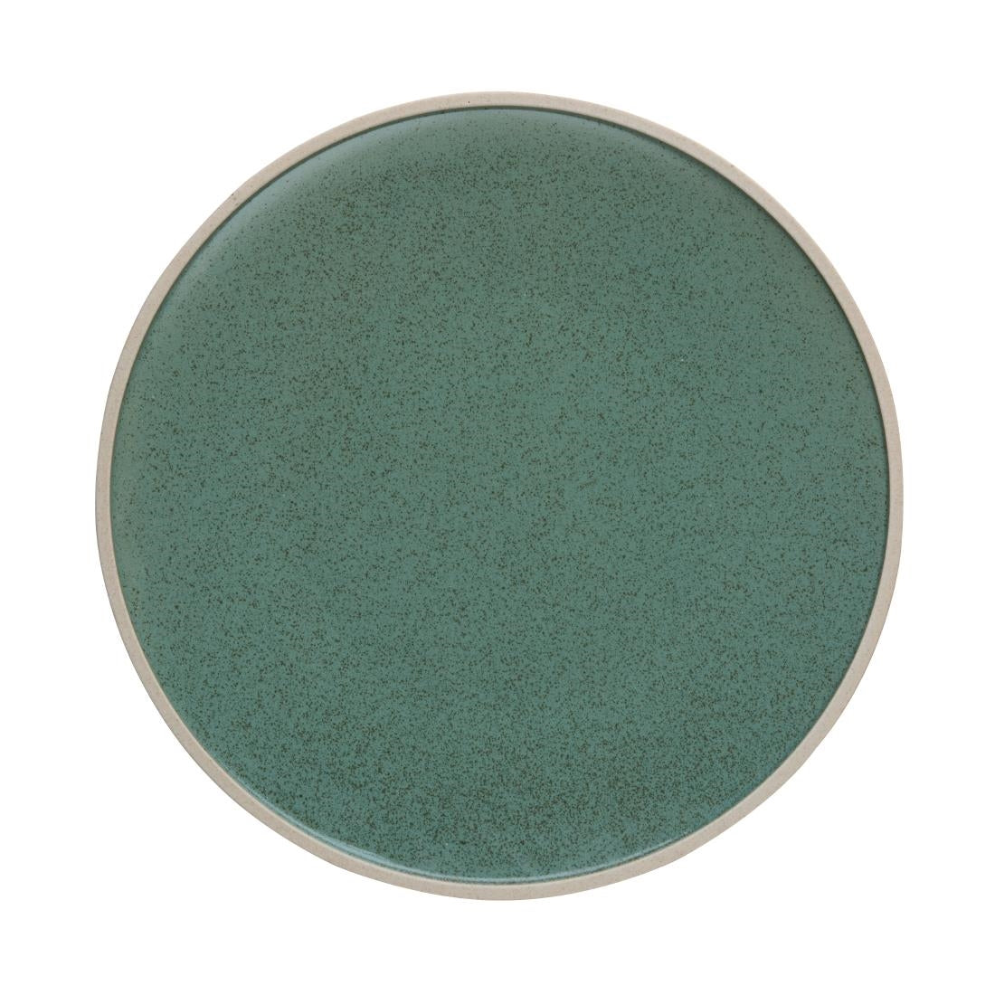 Olympia Anello Green Raw Edge Plate - 285mm (Box 4)