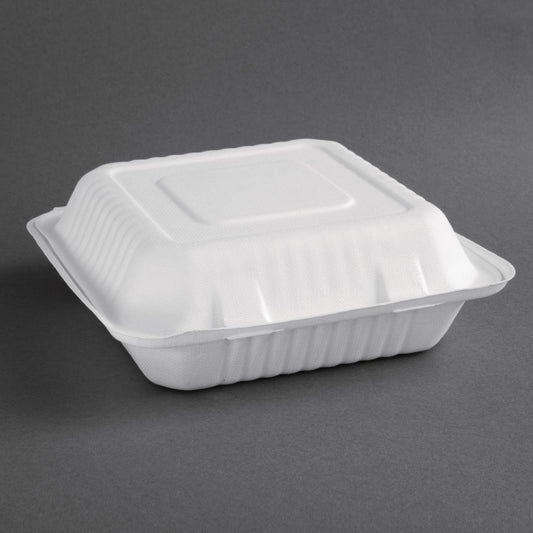 Fiesta Compostable Bagasse Food Container 9x9" (Pack 200)