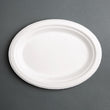 Fiesta Compostable Bagasse Oval Plate 12 1/2x10" (Pack 50)