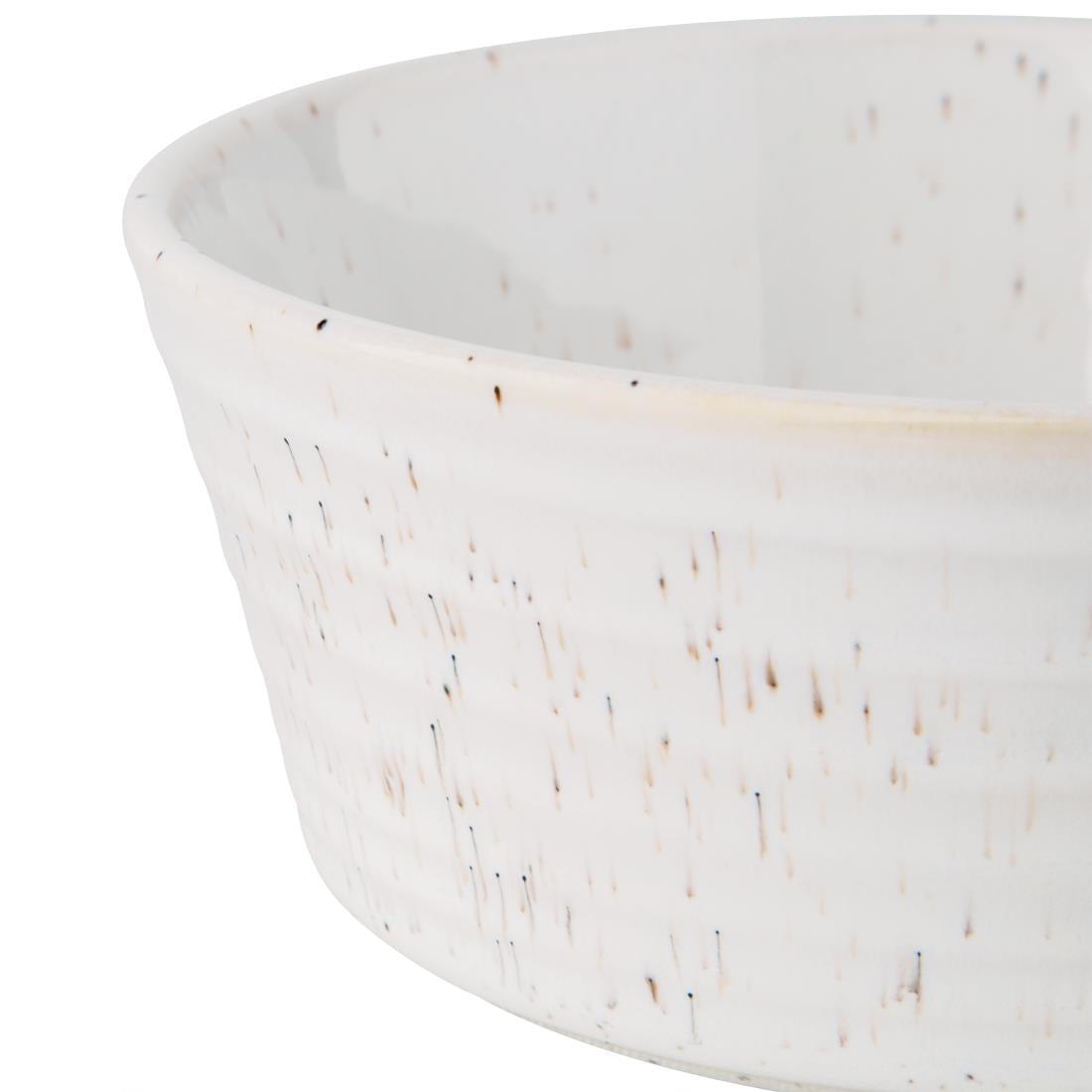 Olympia Cavolo White Speckle Flat Round Bowl - 143mm (Box 6)