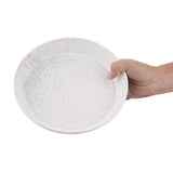 Olympia Cavolo White Speckle Flat Round Bowl - 220mm (Box 4)