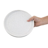 Olympia Cavolo White Speckle Flat Round Plate - 220mm (Box 6)