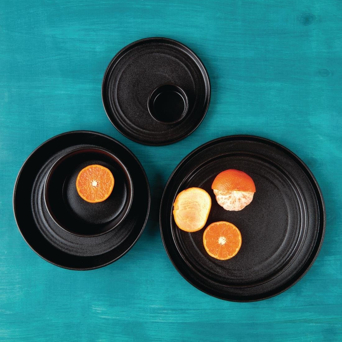 Olympia Cavolo Textured Black Dipping Dish - 67mm (Box 12)