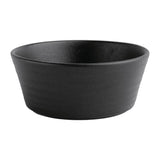 Olympia Cavolo Textured Black Flat Round Bowl - 143mm (Box 6)