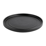 Olympia Cavolo Textured Black Flat Round Plate - 220mm (Box 6)