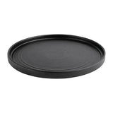 Olympia Cavolo Textured Black Flat Round Plate - 270mm (Box 4)