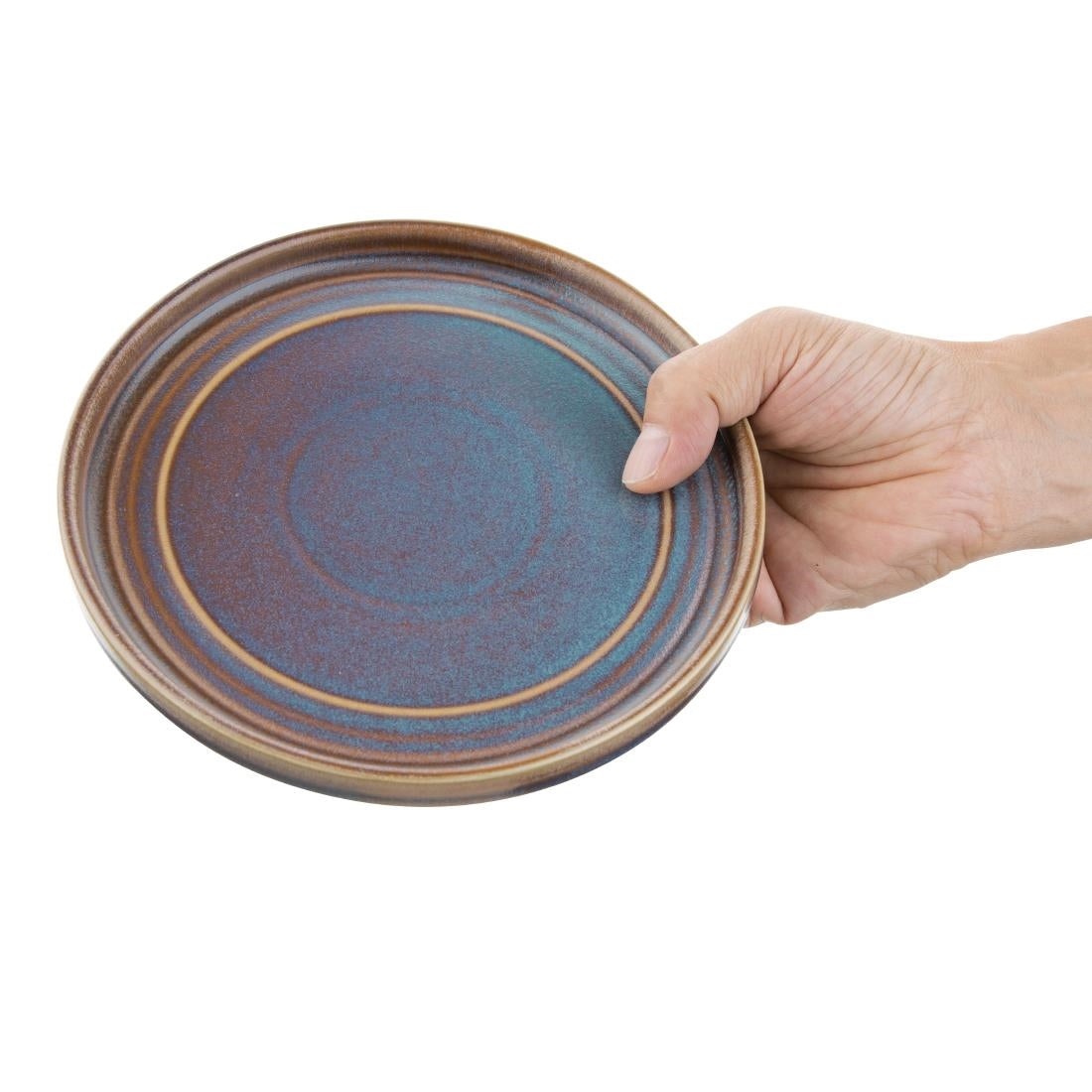 Olympia Cavolo Iridescent Flat Round Plate - 180mm (Box 6)