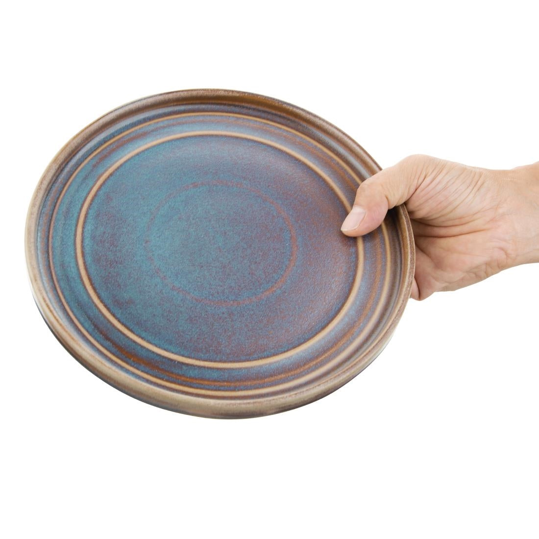 Olympia Cavolo Iridescent Flat Round Plate - 220mm (Box 6)