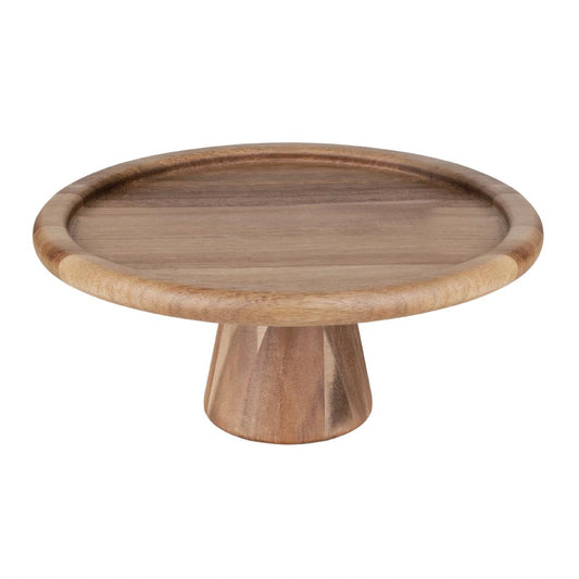 Olympia Acacia Cake Stand - 305x127mm