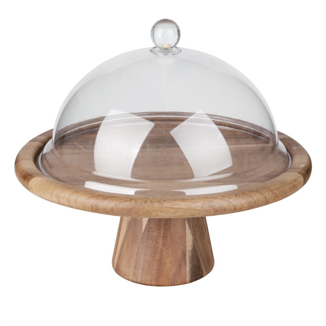 Olympia Acacia Cake Stand - 305x127mm