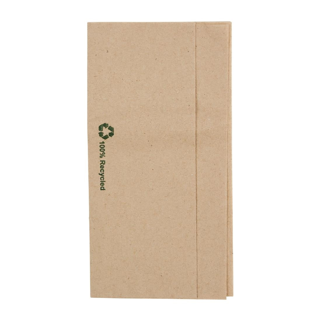 Fiesta Recyclable 32x30cm 1ply Dispenser Fold Recycled Kraft Napkin  (Pack 6000)