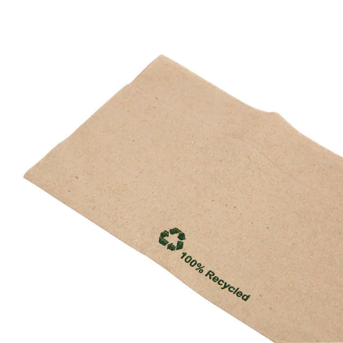 Fiesta Recyclable 32x30cm 1ply Dispenser Fold Recycled Kraft Napkin  (Pack 6000)