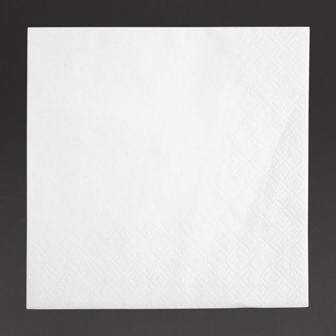 Fiesta Recyclable 24cm 2 ply 4 Fold White Cocktail Napkin  (Pack 4000)