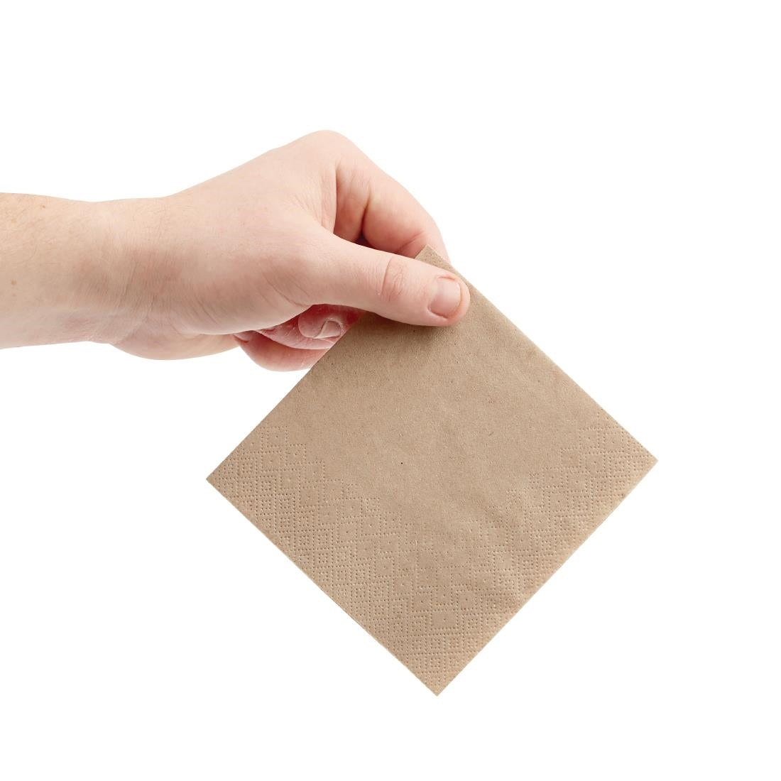 Fiesta Recyclable 24cm 2 ply 4 Fold Recycled Kraft Cocktail Napkin  (Pack 4000)