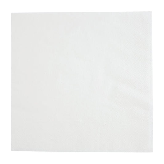 Fiesta Recyclable 30cm 1 ply 4 Fold White Lunch Napkin  (Pack 5000)