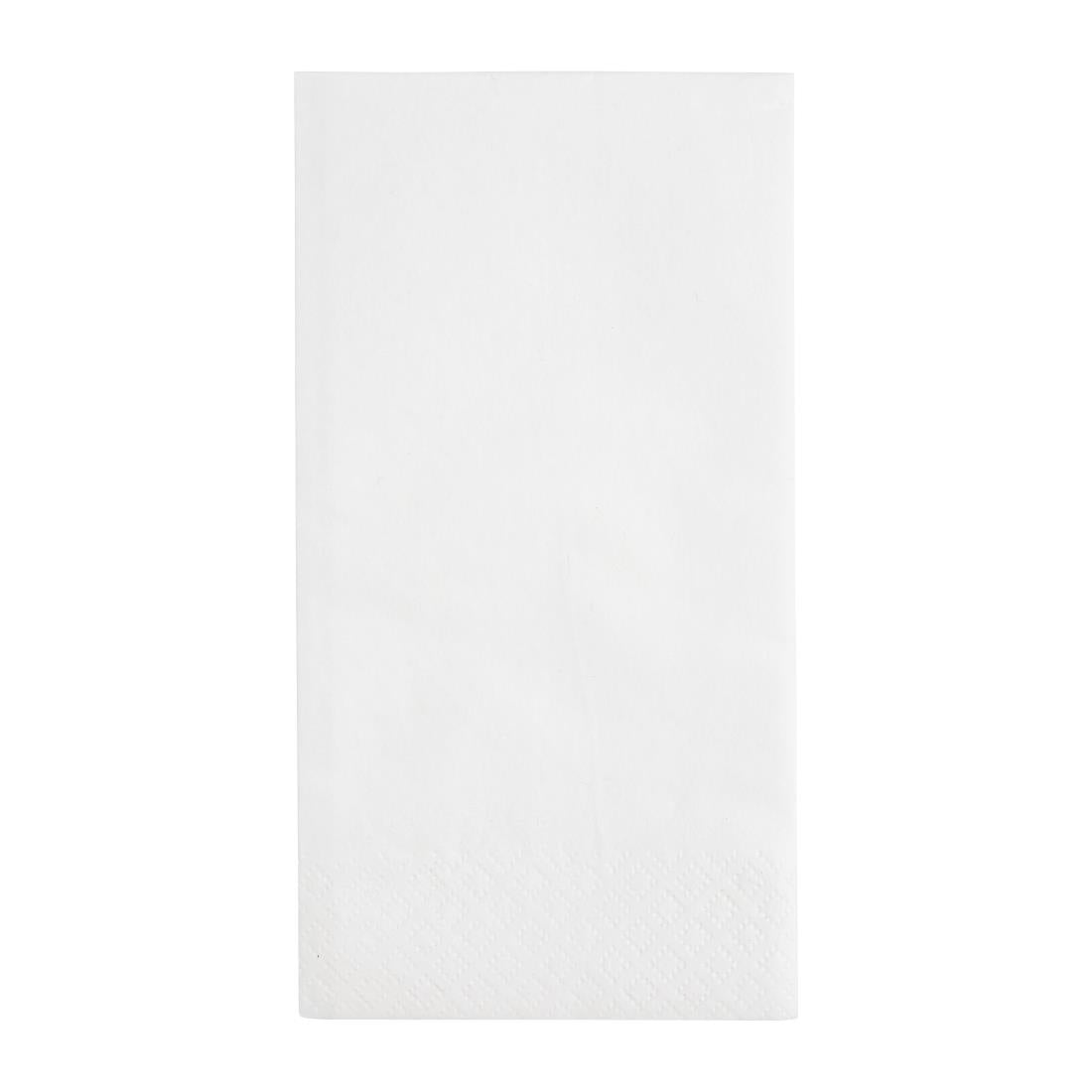 Fiesta Recyclable 33cm 2 ply 8 Fold White Lunch Napkin  (Pack 2000)