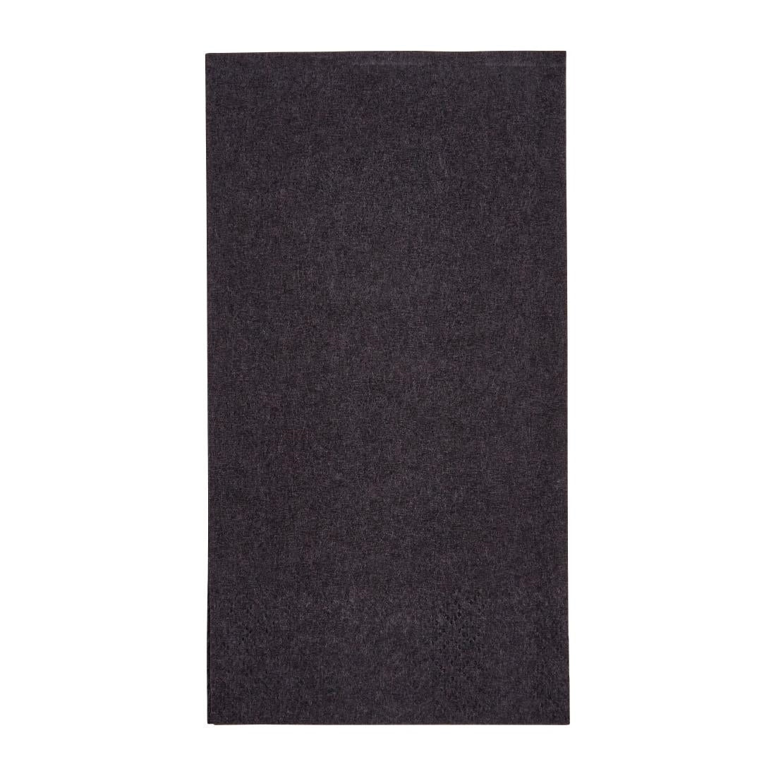 Fiesta Recyclable 33cm 2 ply 8 Fold Black Lunch Napkin  (Pack 2000)