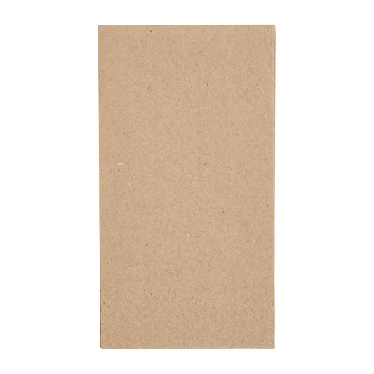 Fiesta Recyclable 33cm 2 ply 8 Fold Recycled Kraft Lunch Napkin  (Pack 2000)